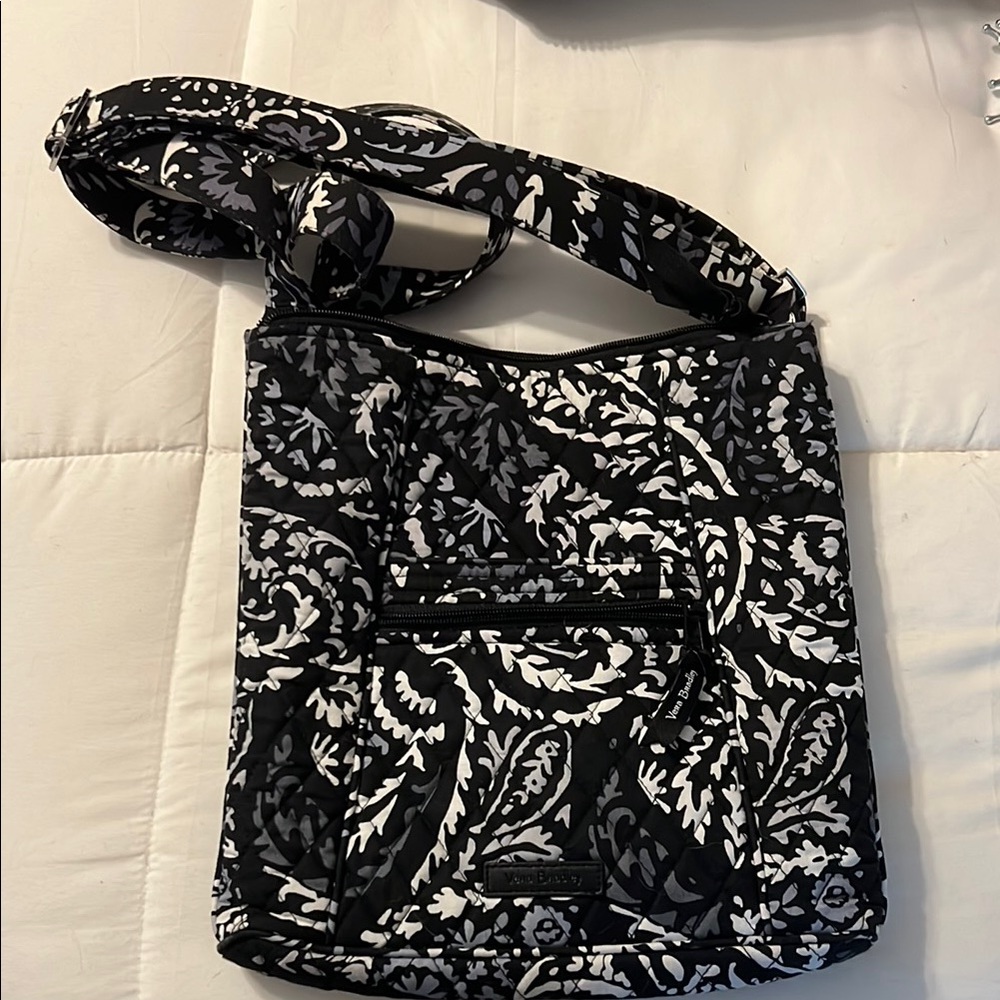 Vera Bradley Black, Gray, & White Crossbody